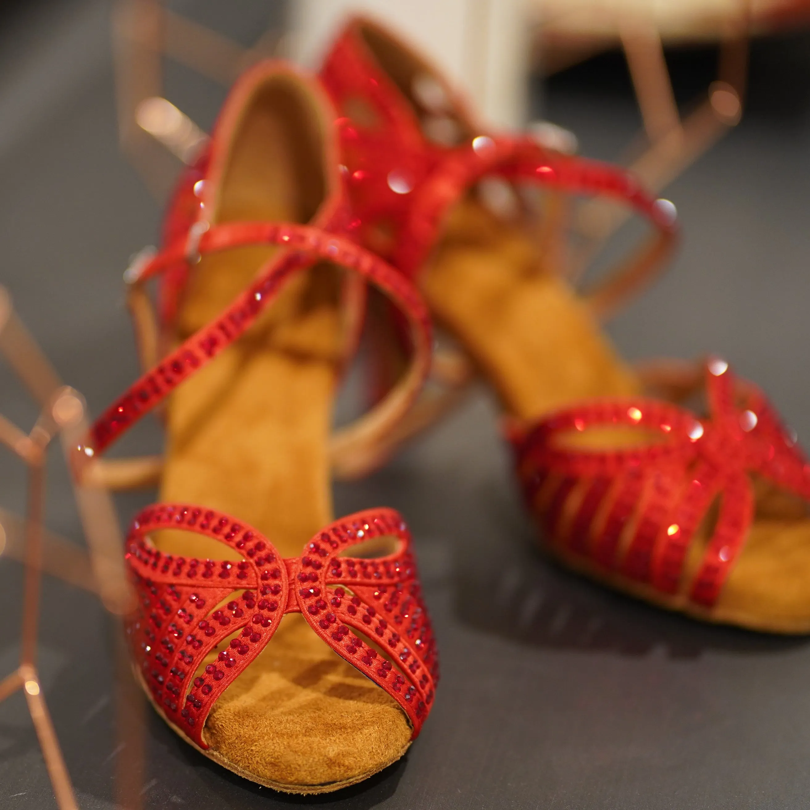 Abelia Red Dance Shoes