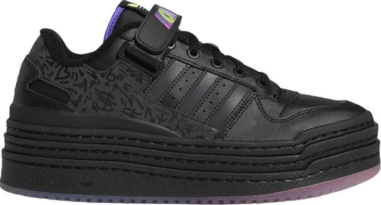 Adidas Kris Andrew Small x Wmns Forum Triple Platform Low 'Pride' Sneakers, Black