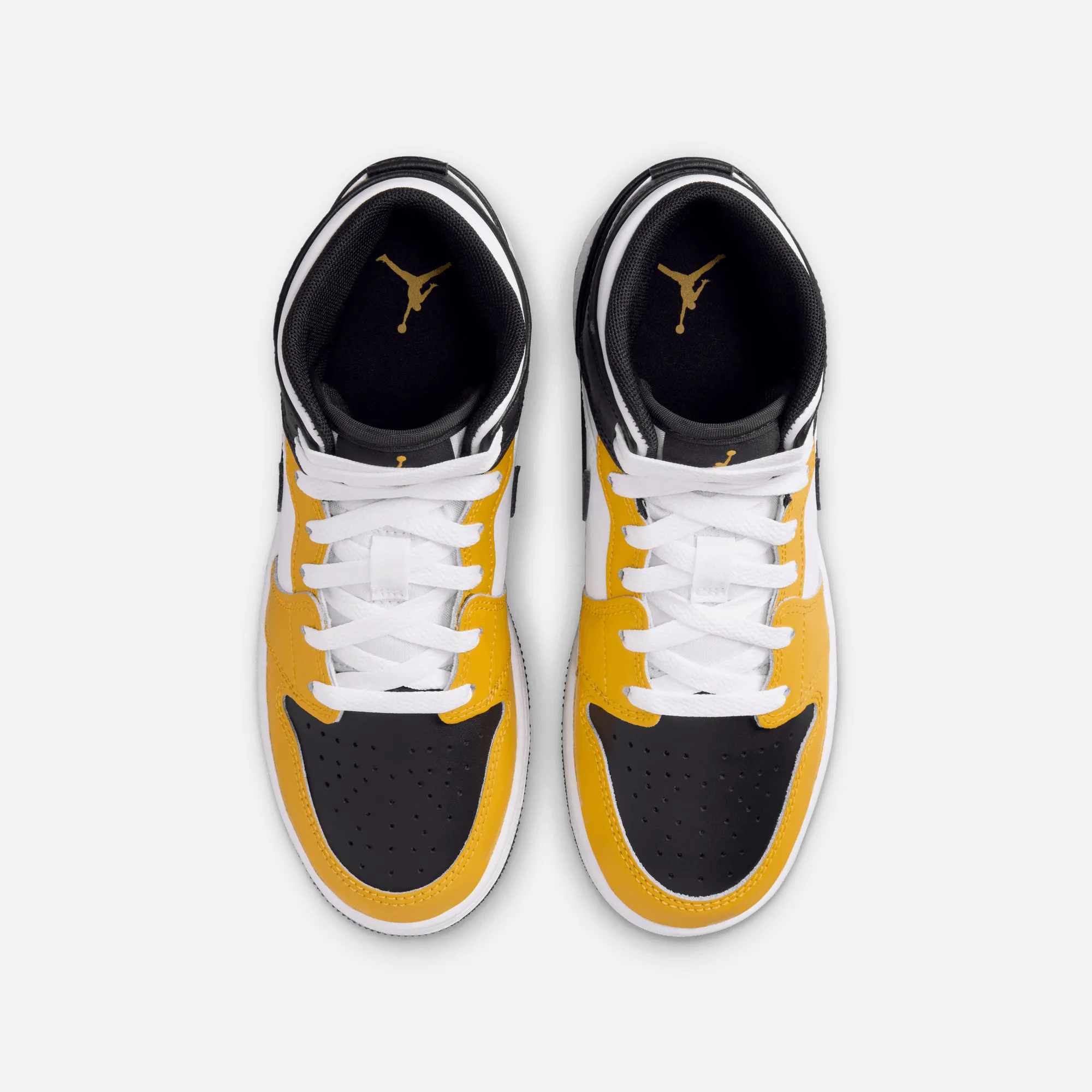 Air Jordan Big Kids' 1 Mid Yellow Ochre (GS)