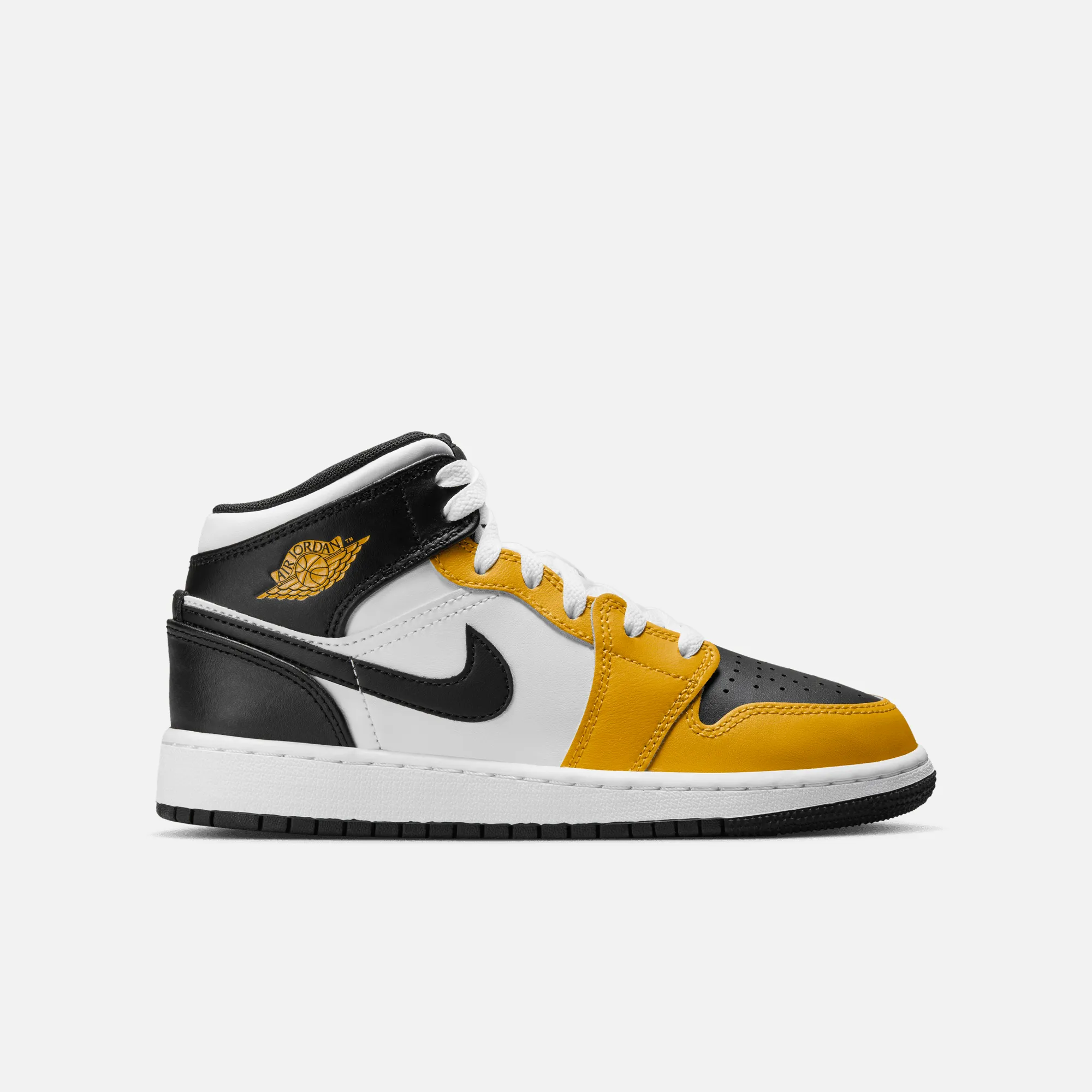 Air Jordan Big Kids' 1 Mid Yellow Ochre (GS)