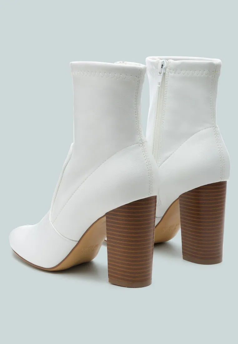 Anastasia Block Heeled Ankle Boots