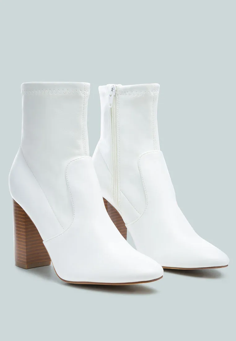 Anastasia Block Heeled Ankle Boots