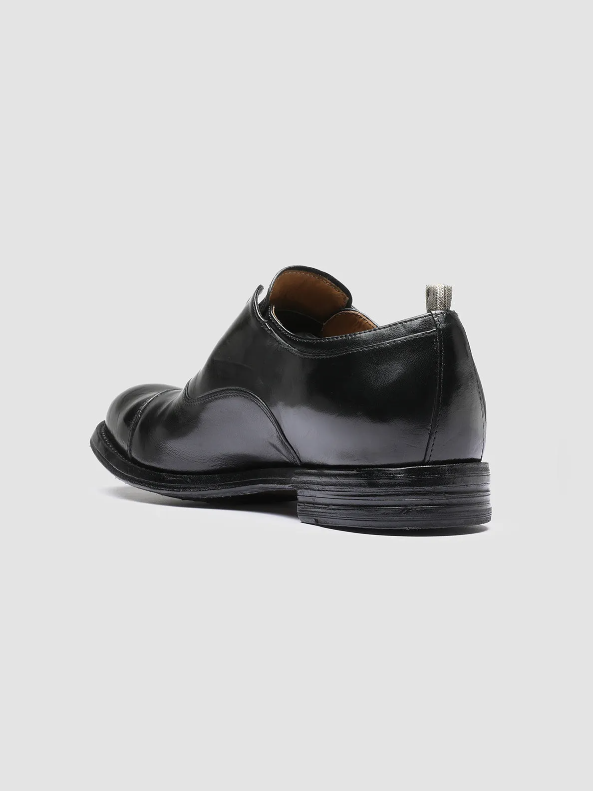 BALANCE 006 - Black Leather Oxford Shoes