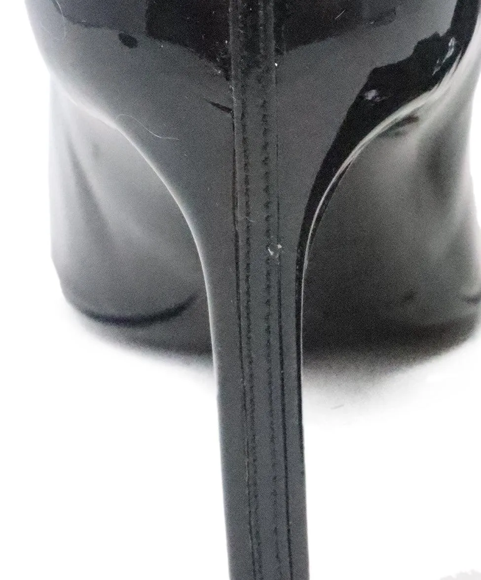 Balenciaga Black Patent Leather Bow Heels sz 9