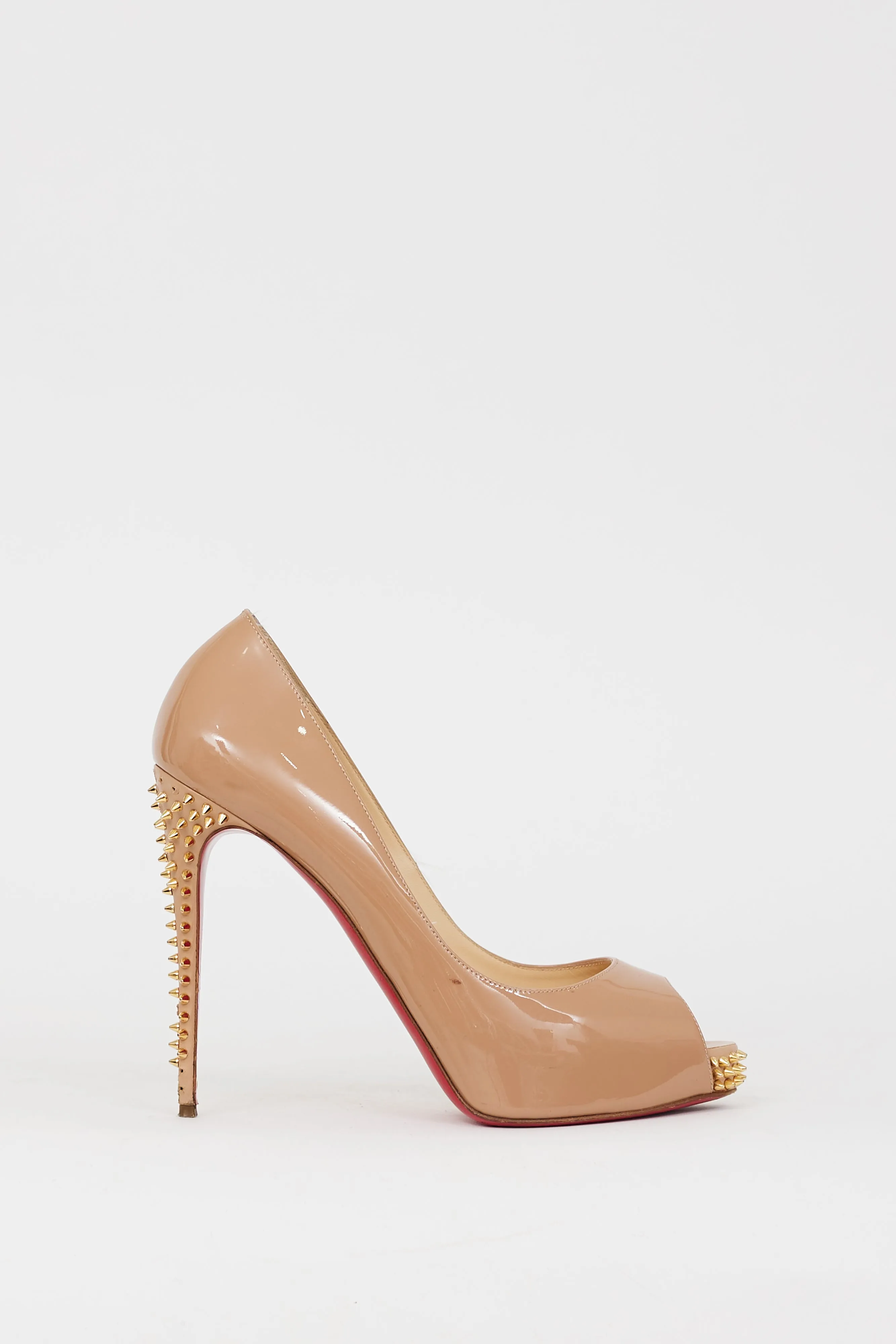 Beige & Gold Studded New Very Prive Pump