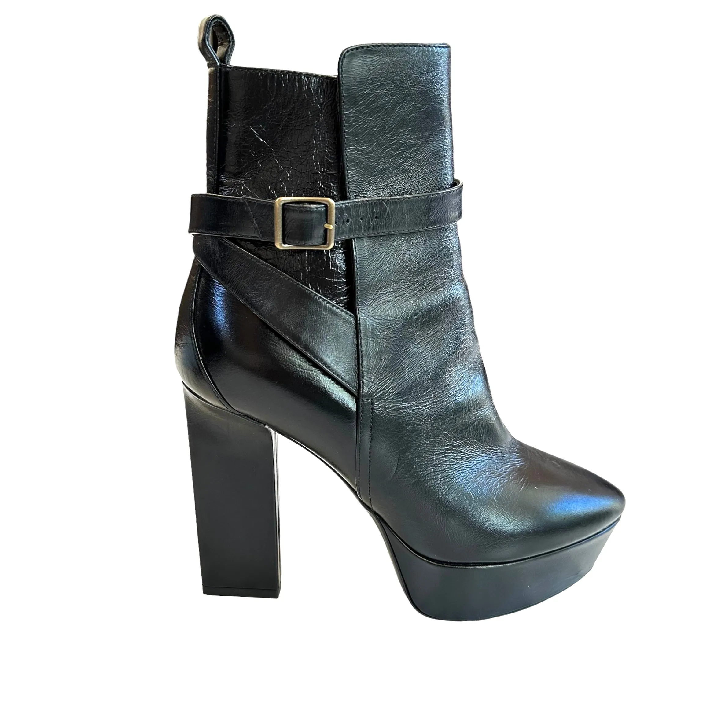 Black Heeled Boots - 6