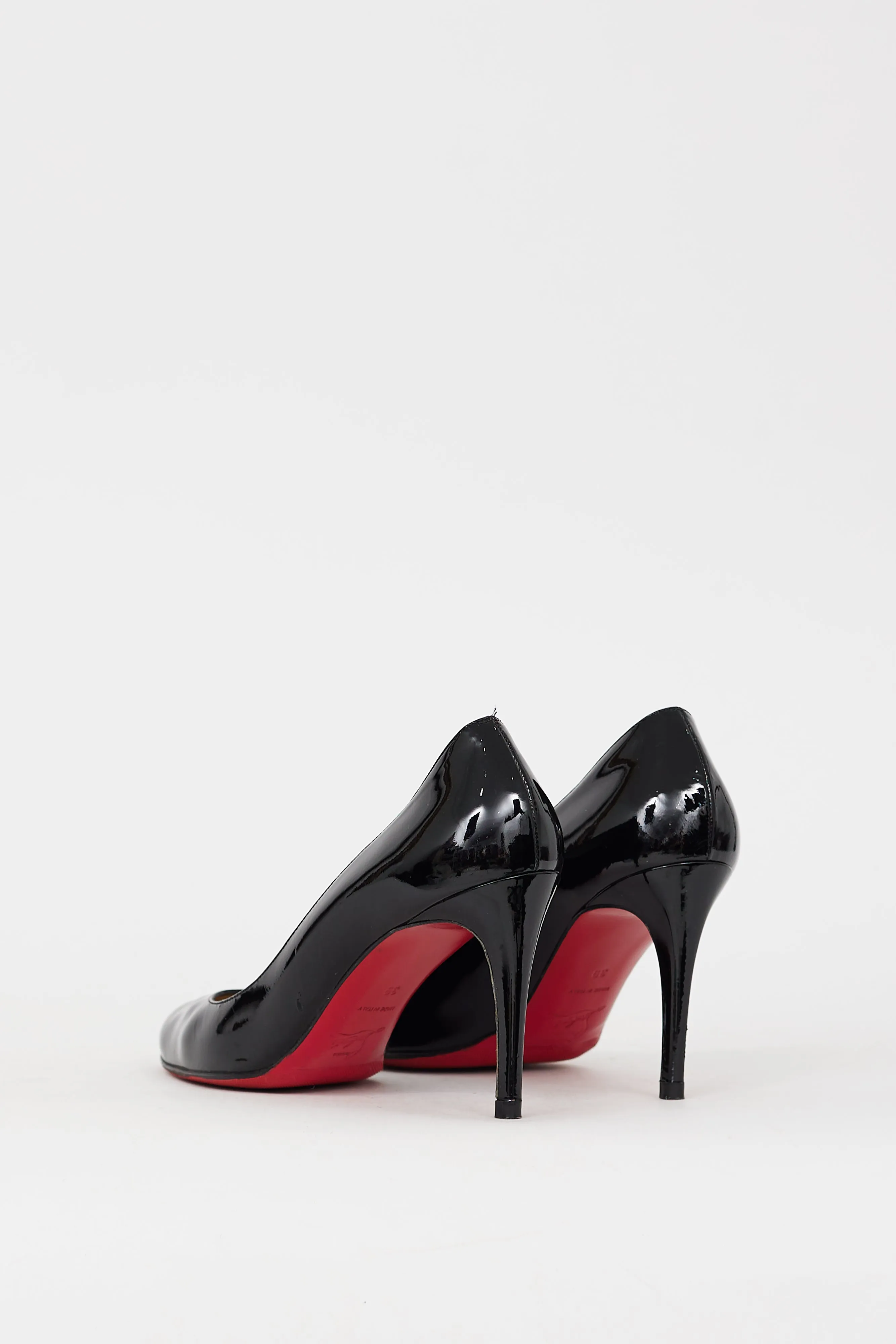 Black Patent Leather Miss Gena 85 Pump