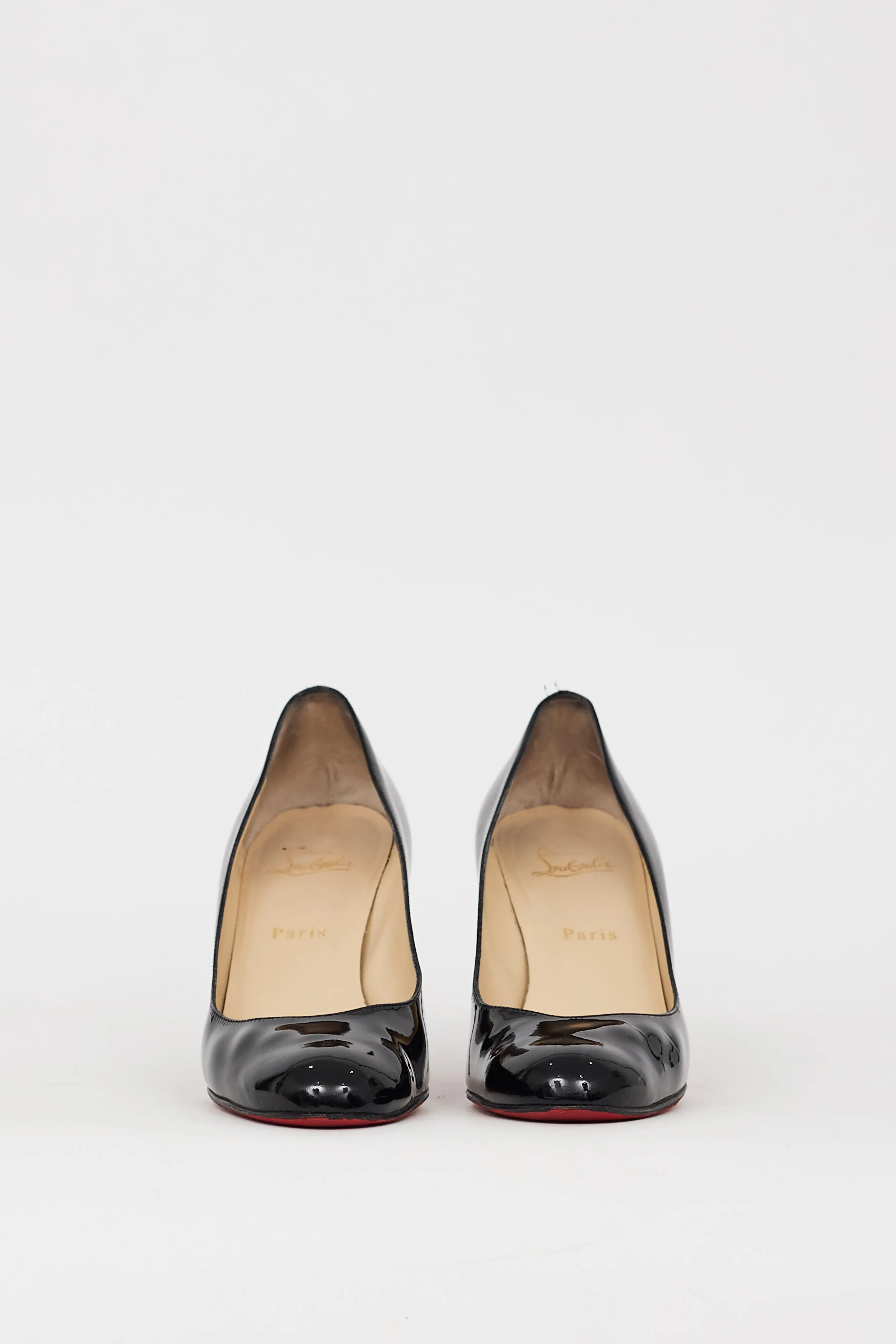 Black Patent Leather Miss Gena 85 Pump