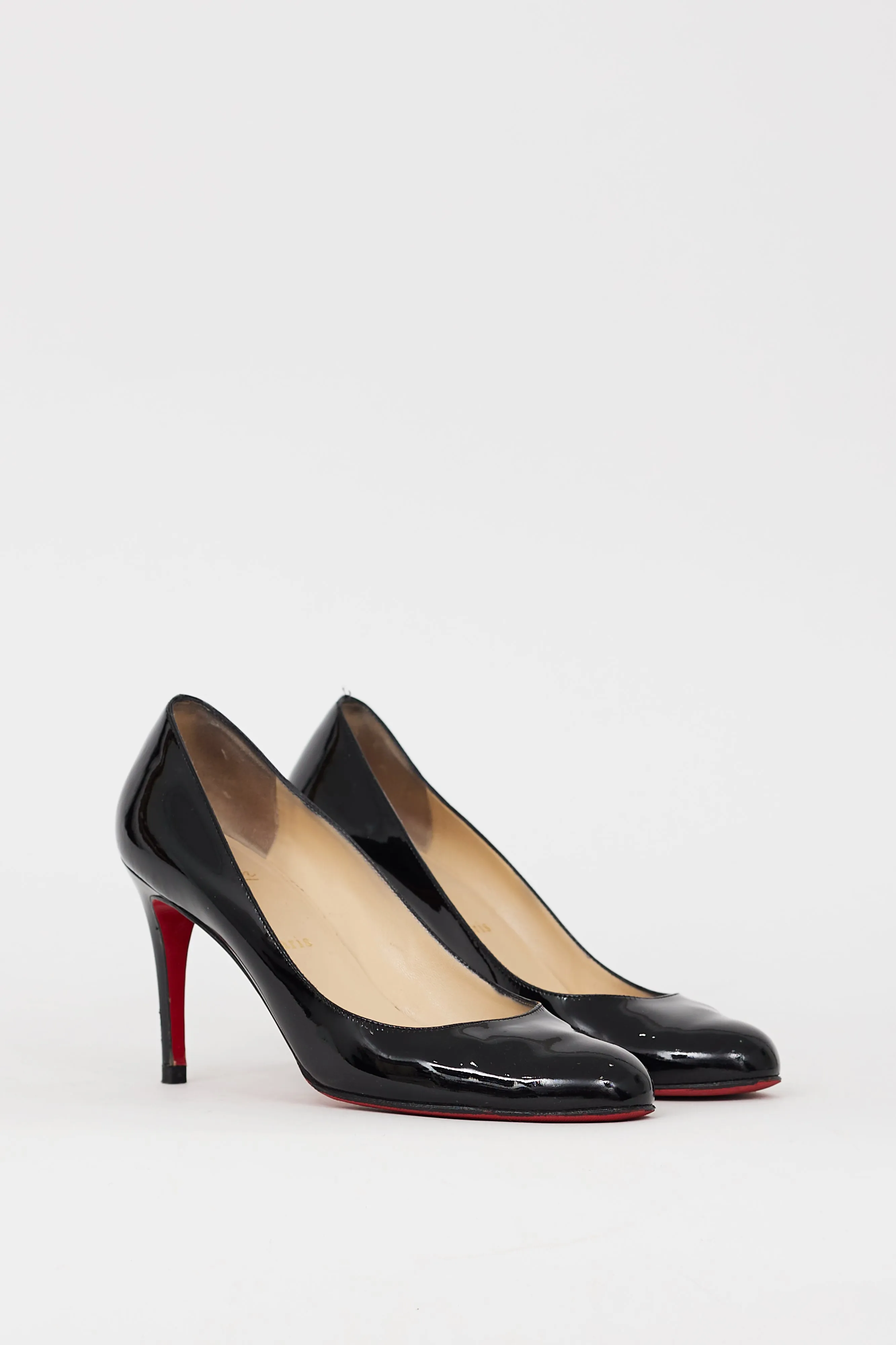 Black Patent Leather Miss Gena 85 Pump