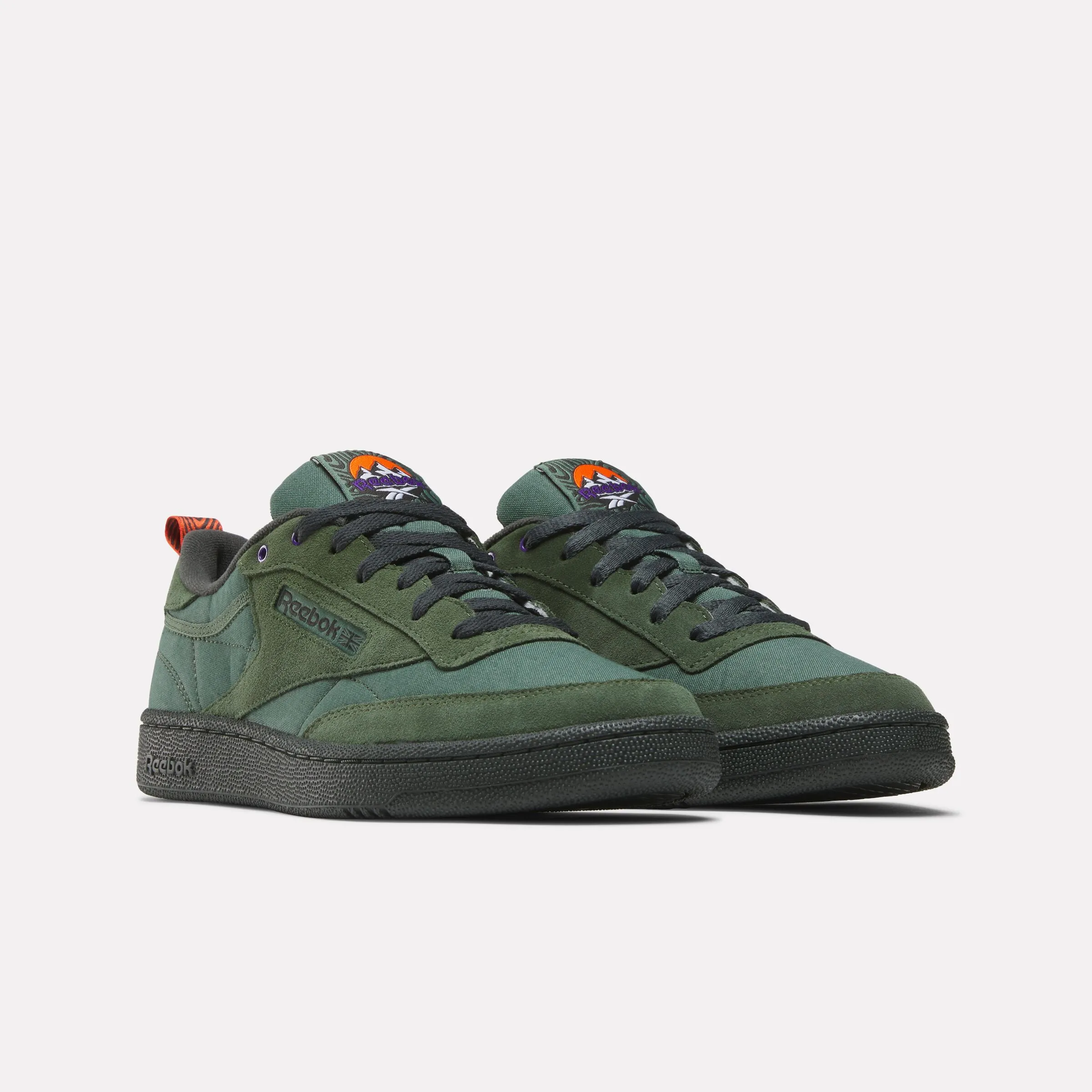 Club C 85 Shoes Escape Green/Grey/Pump Orange