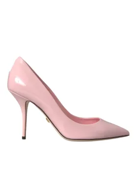 Dolce & Gabbana Patent Leather Pumps In Light Pink