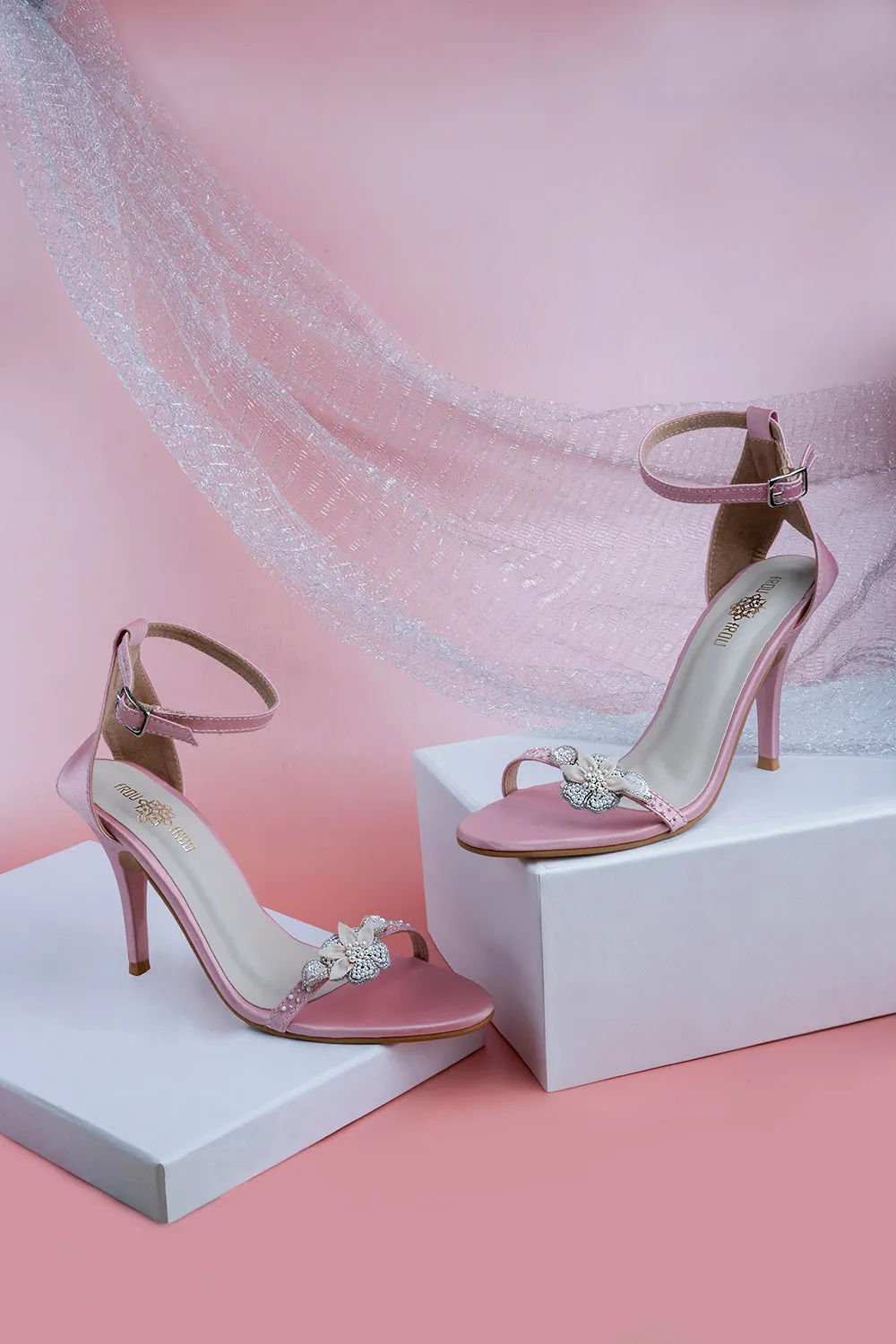 Eliza Stilettos, Metallic Pink