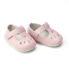 FINAL SALE - Angel Baby Girls Teardrop T-Strap Crib Mary Jane