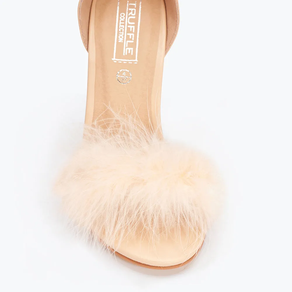 FUR STRAP STILETTOS