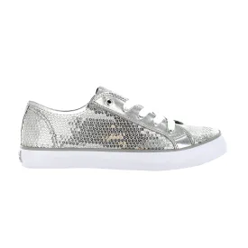 Gotta Flurt Women's Disco II Silver Sequin Low Top Dance Sneaker