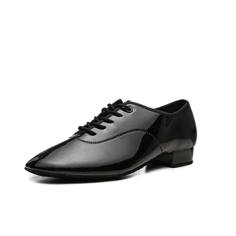 MB330 Men Latin Dance Modern Shoes Soft Leather and Canvas- Ballroom Oxford Shoes