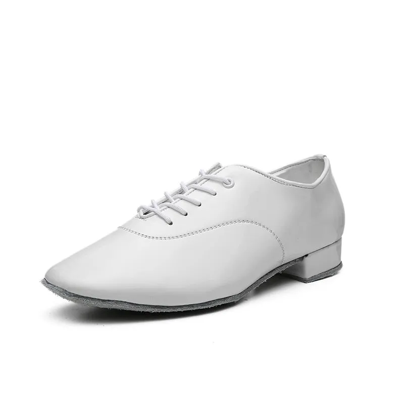 MB330 Men Latin Dance Modern Shoes Soft Leather and Canvas- Ballroom Oxford Shoes