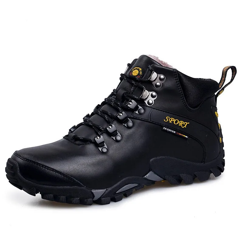 Men's Desert Leather Hiking Boots Waterproof Suitable Safety Strong Desert Boots | 999