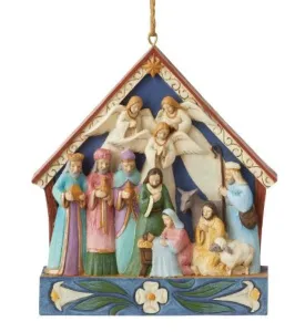 Nativity Stable Ornament