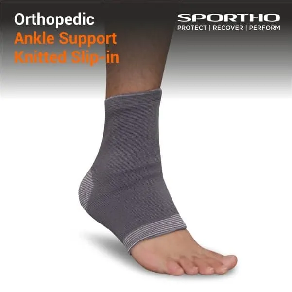 Orthopedic Ankle Support Knitted Slip In Adjustable