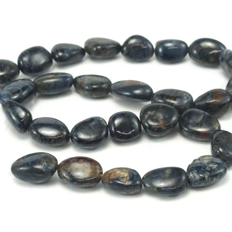 Pietersite Smooth Nuggets 13mm Strand