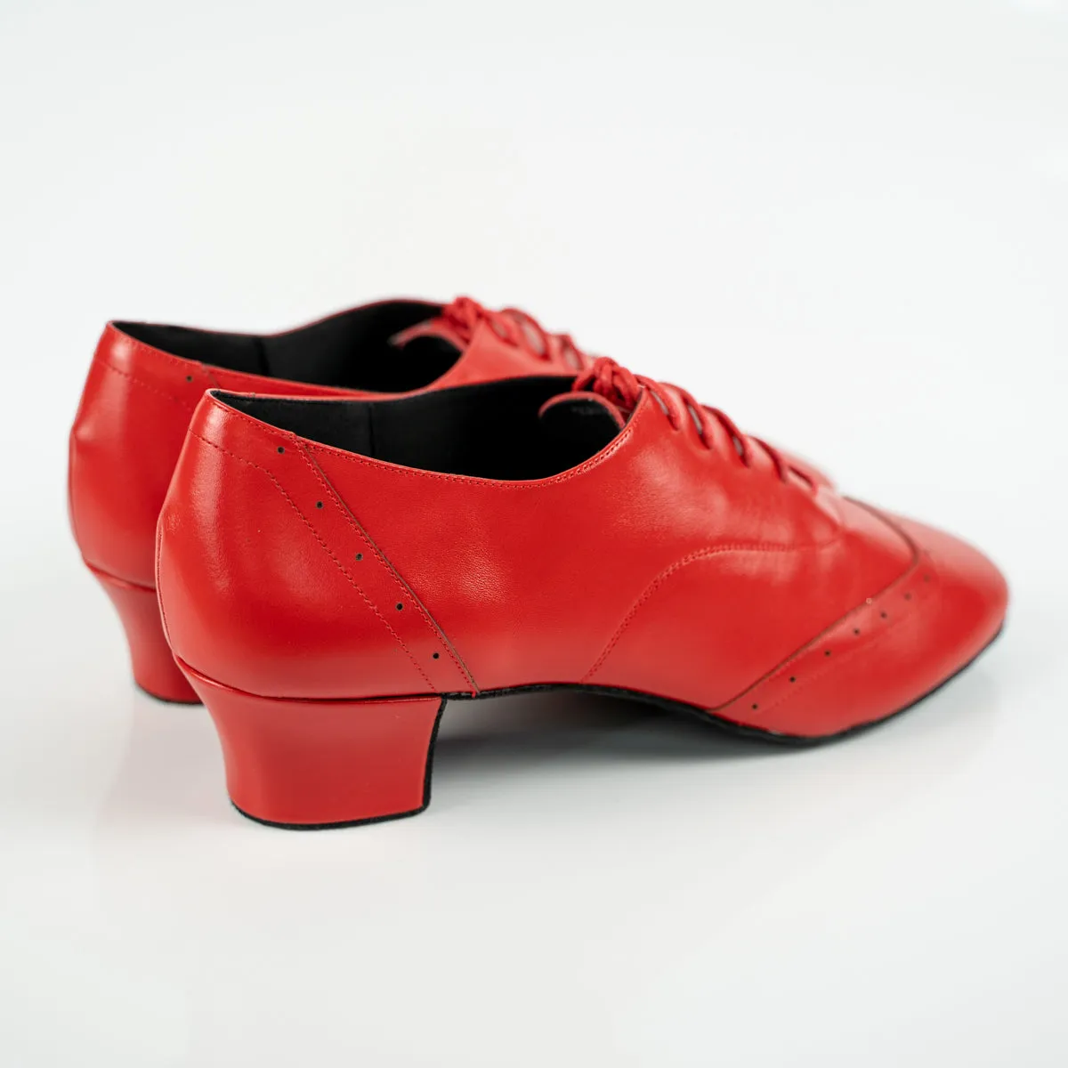 Polanski Red Men’s Cuban Heels Latin Classic Dance Shoes