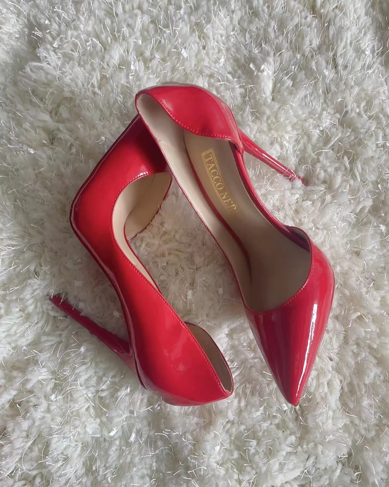 Red Side cut heels