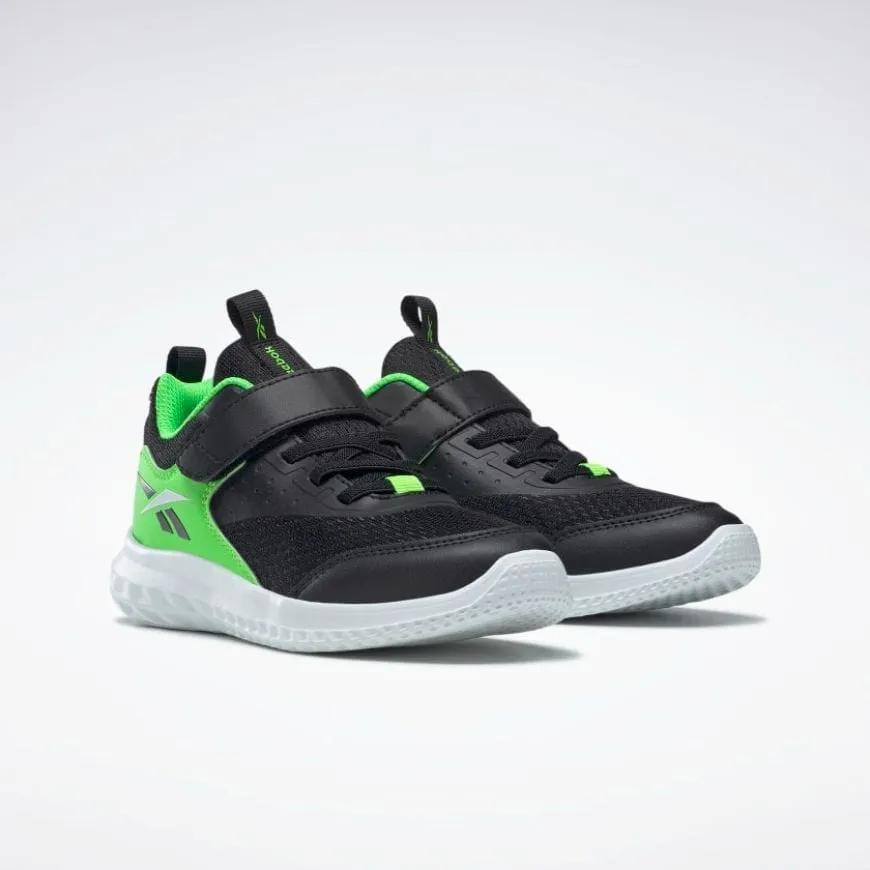 Reebok Rush Runner 4 Ps-Boys Running Shoes Black/Green