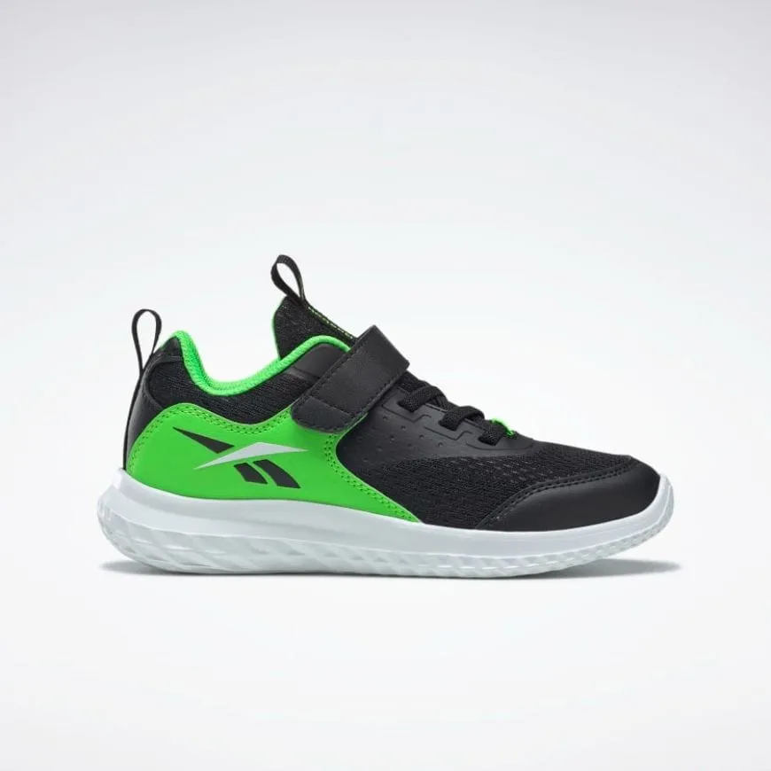 Reebok Rush Runner 4 Ps-Boys Running Shoes Black/Green