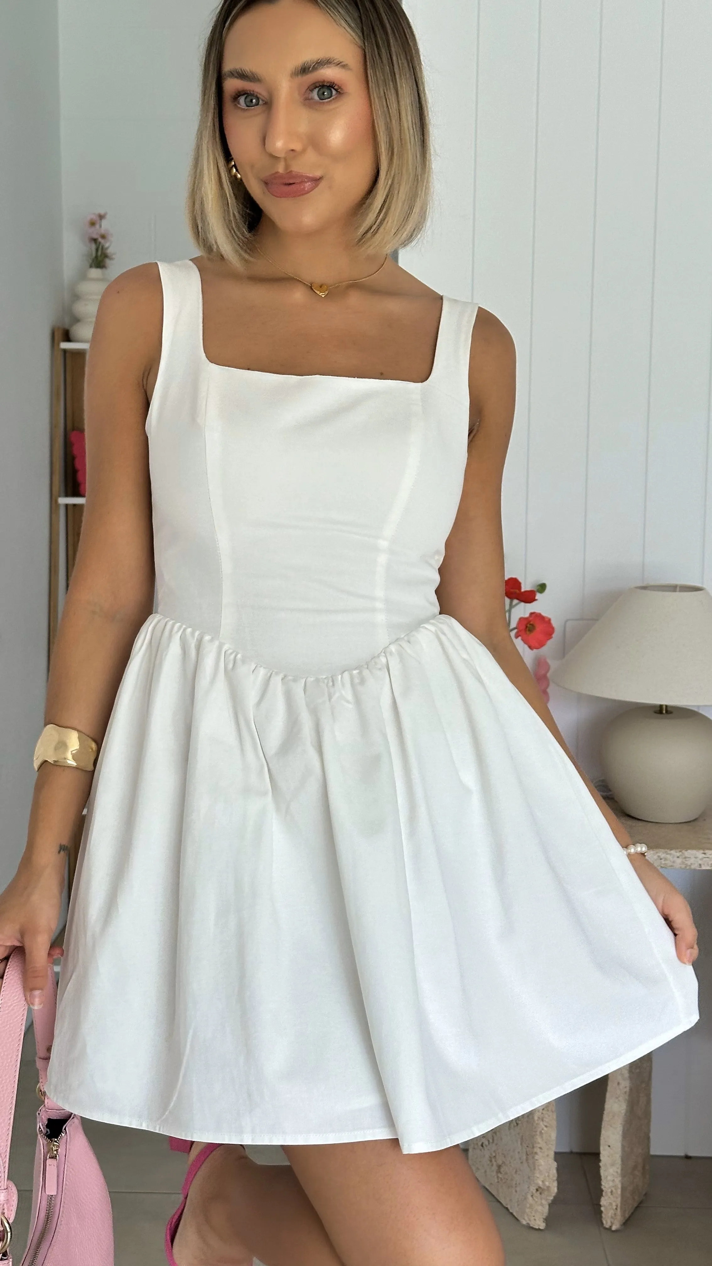 Sadzi Mini Dress - White