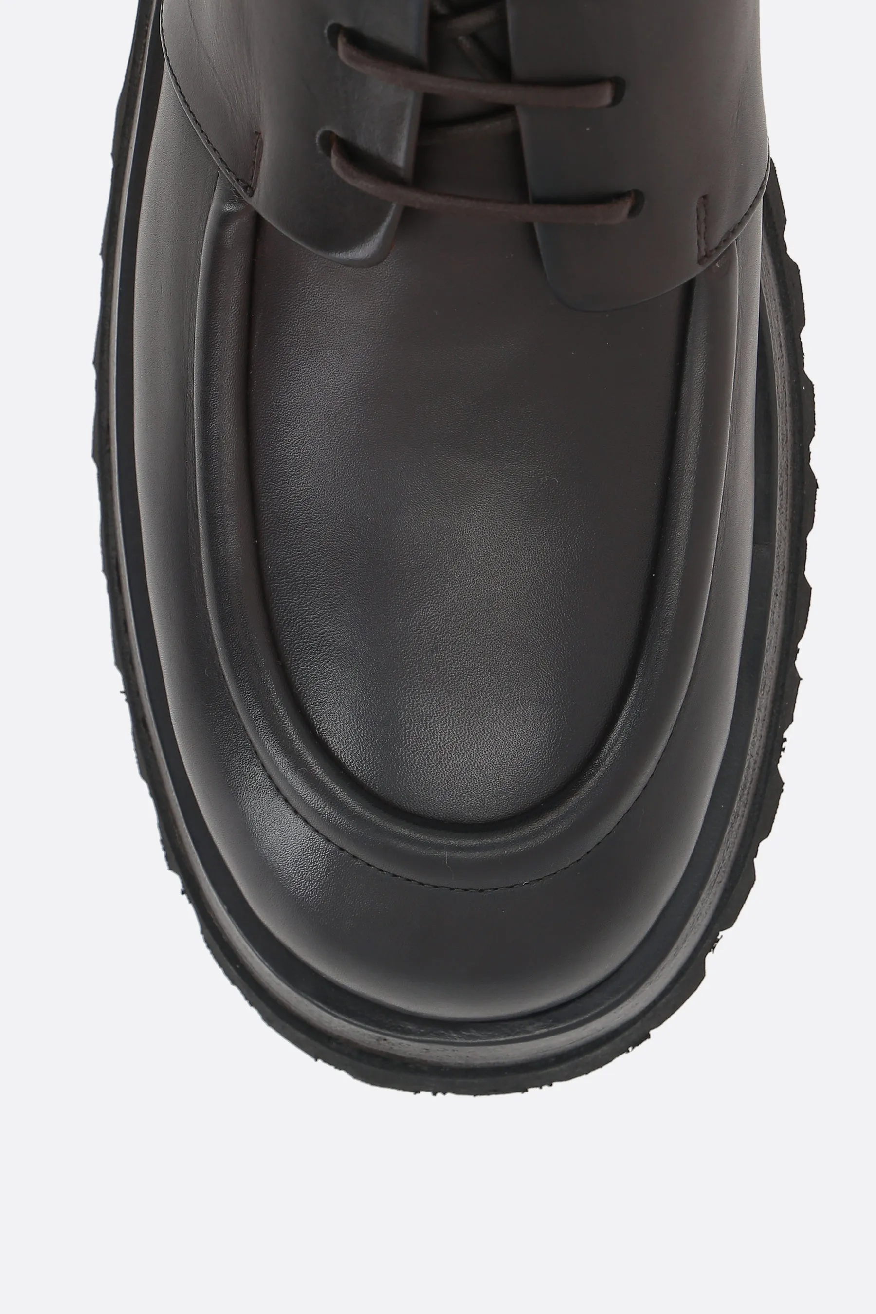 Scalarmato smooth leather derby shoes