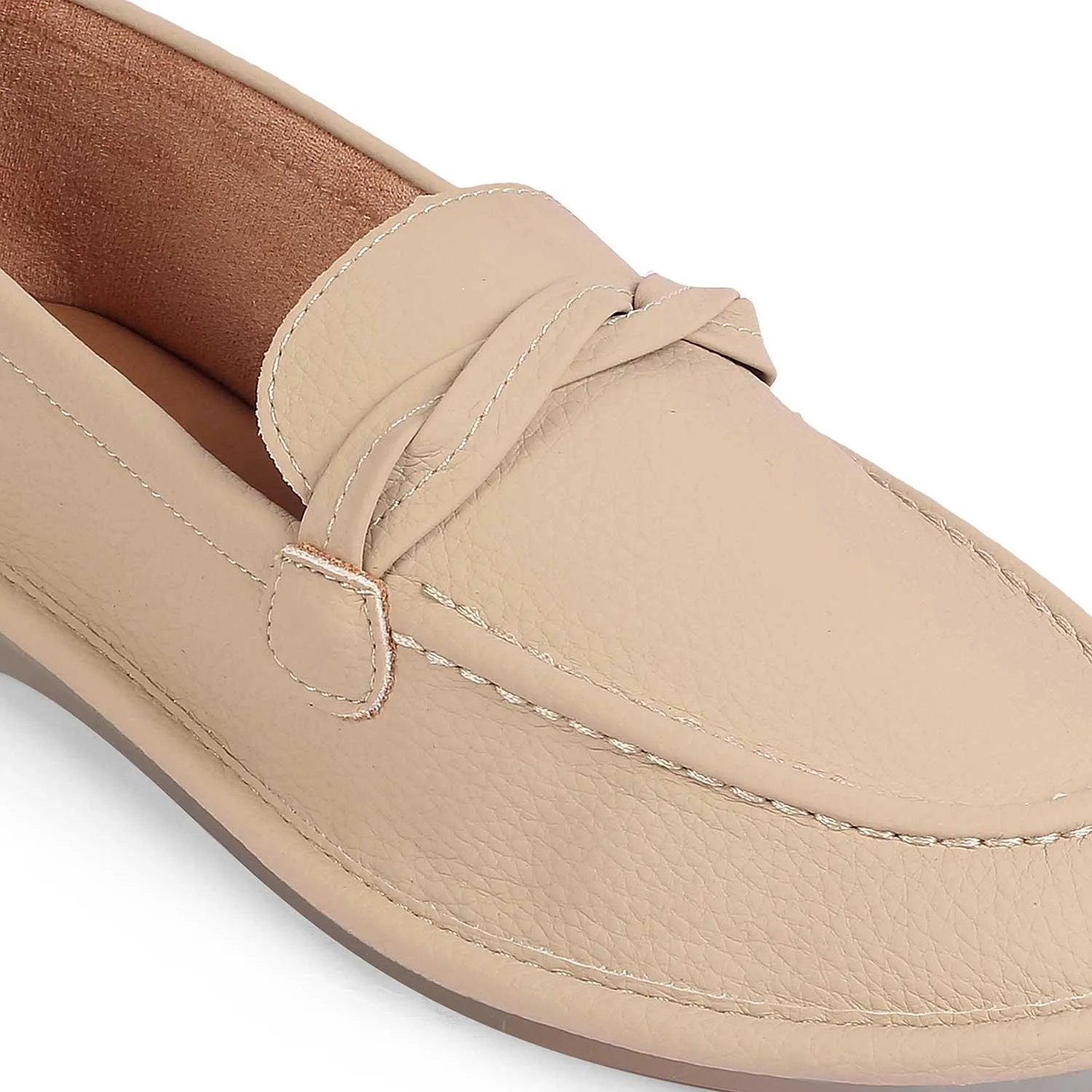 Tresmode Yorko Beige Women's Casual Loafers