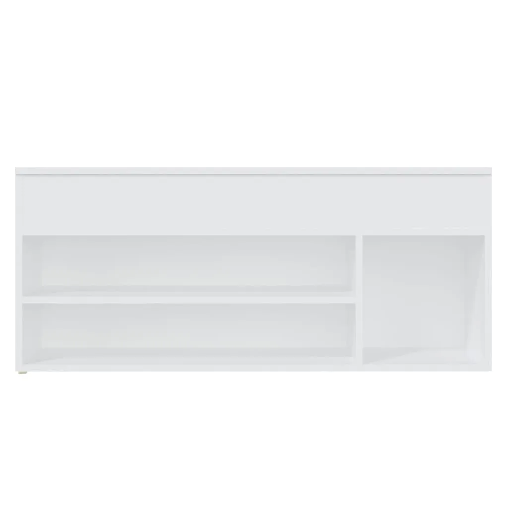 vidaXL Shoe Bench White 105x30x45 cm Engineered Wood