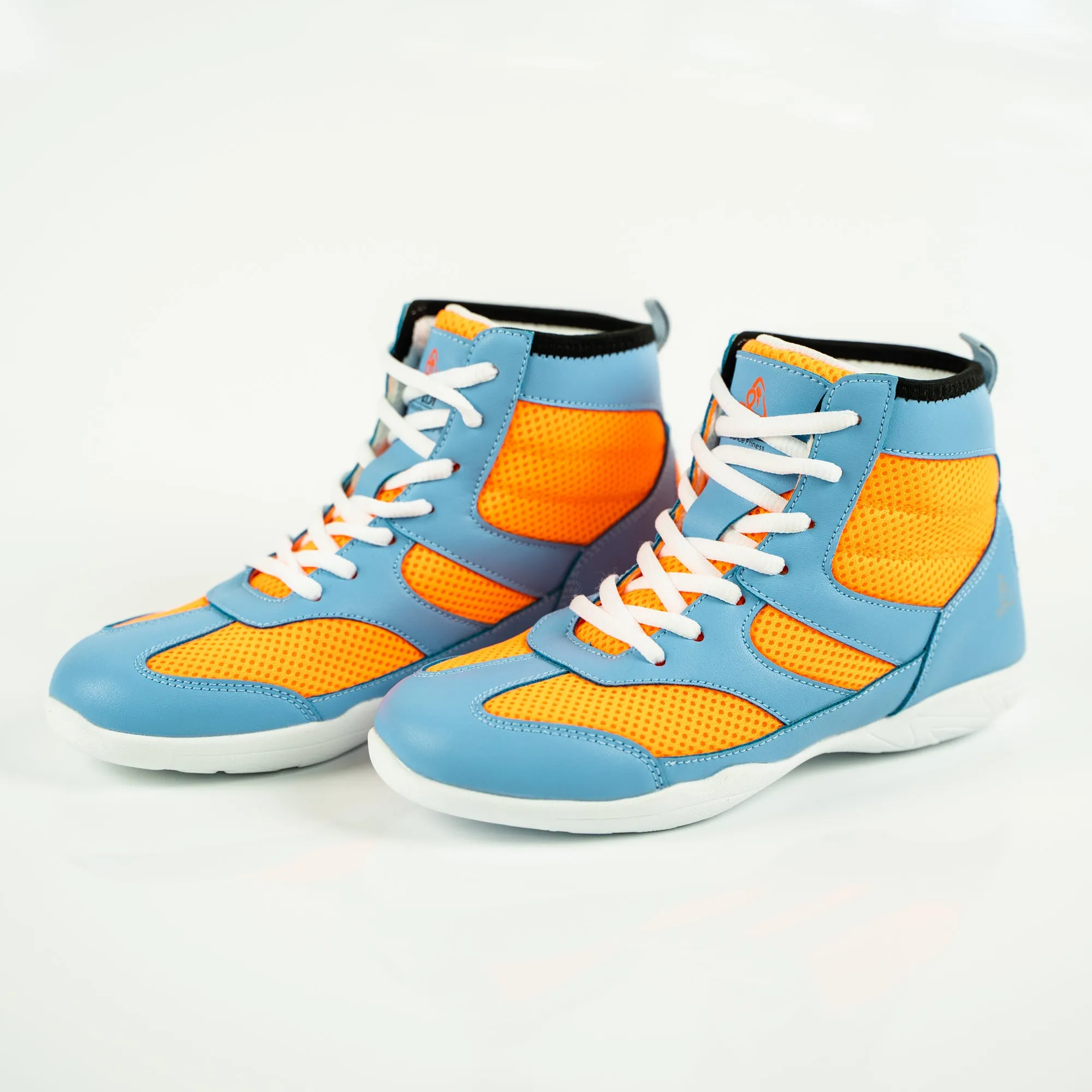 Vigor Hightop Dance Sneakers - Blue and Orange