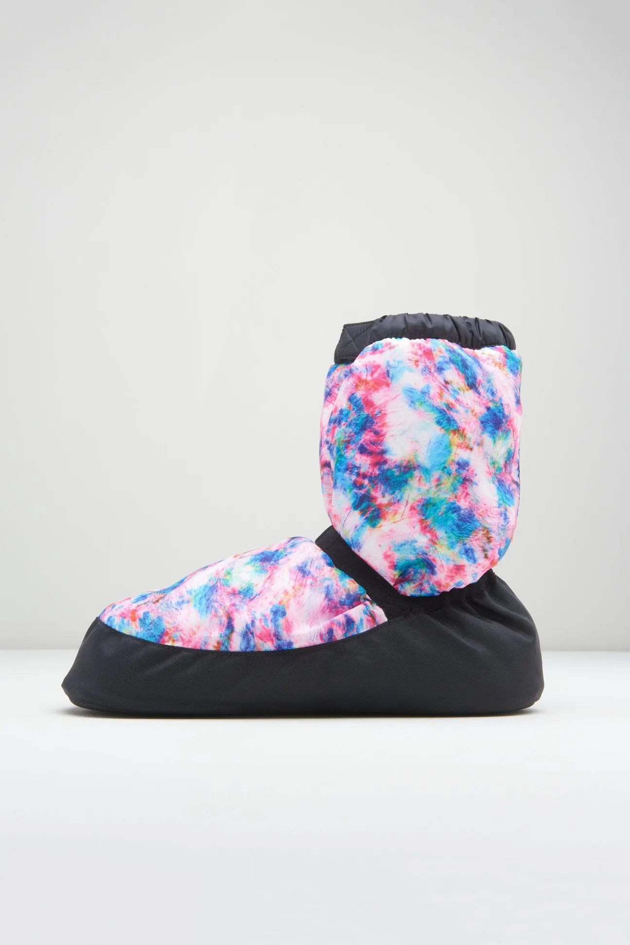 Warm Up Booties Blue Tie Dye