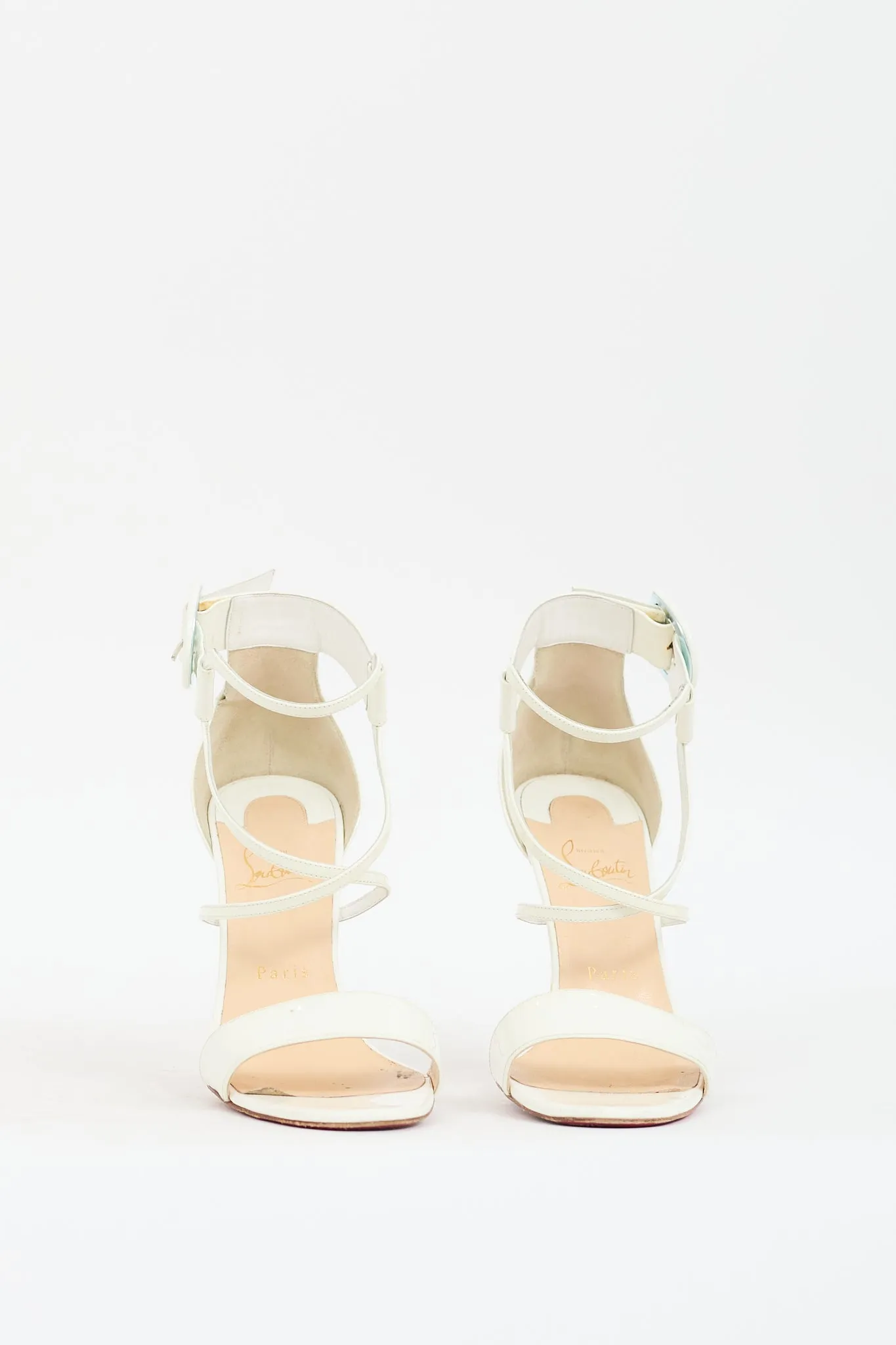 White Patent Leather Choca 100 Heel