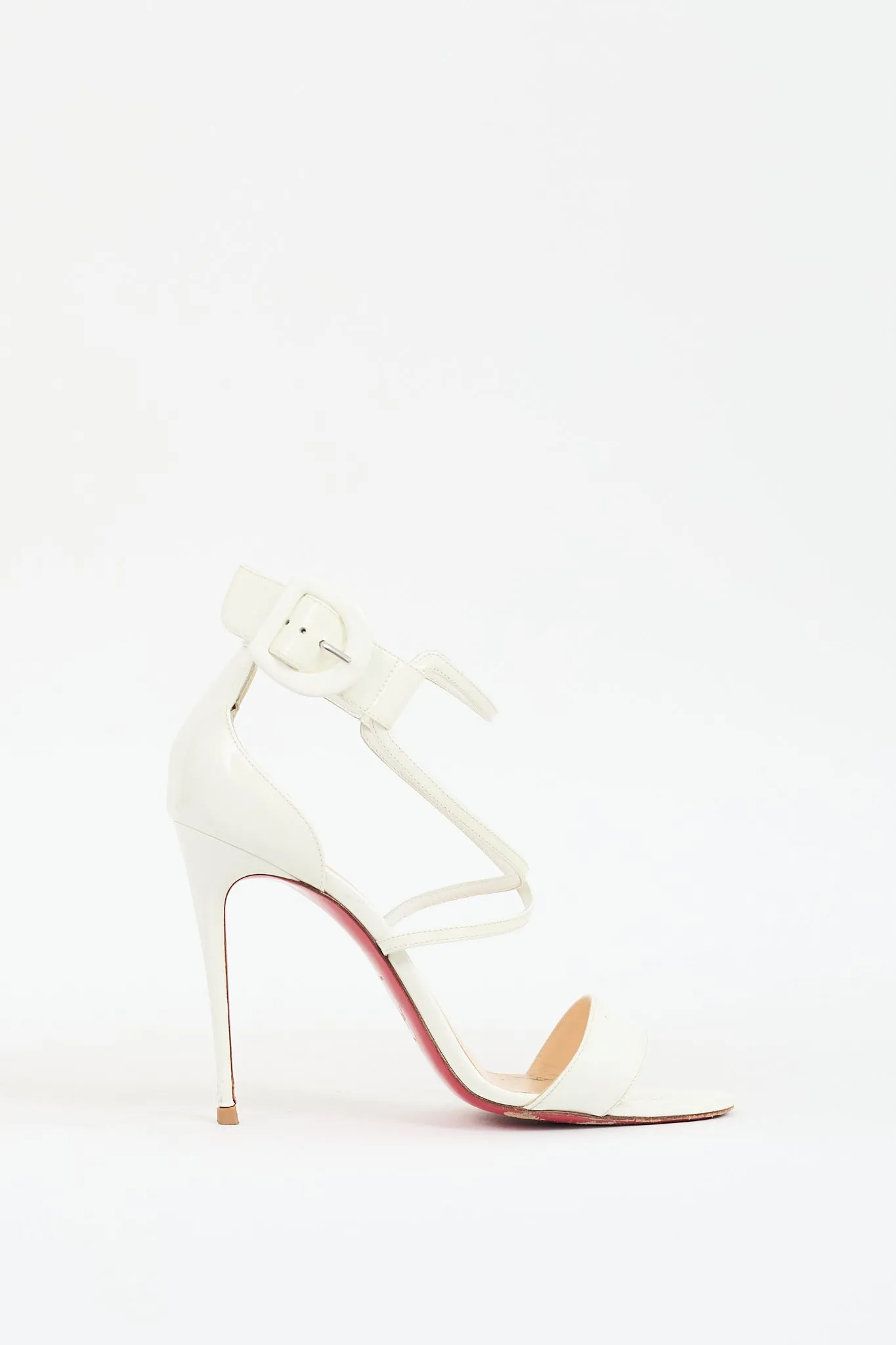 White Patent Leather Choca 100 Heel