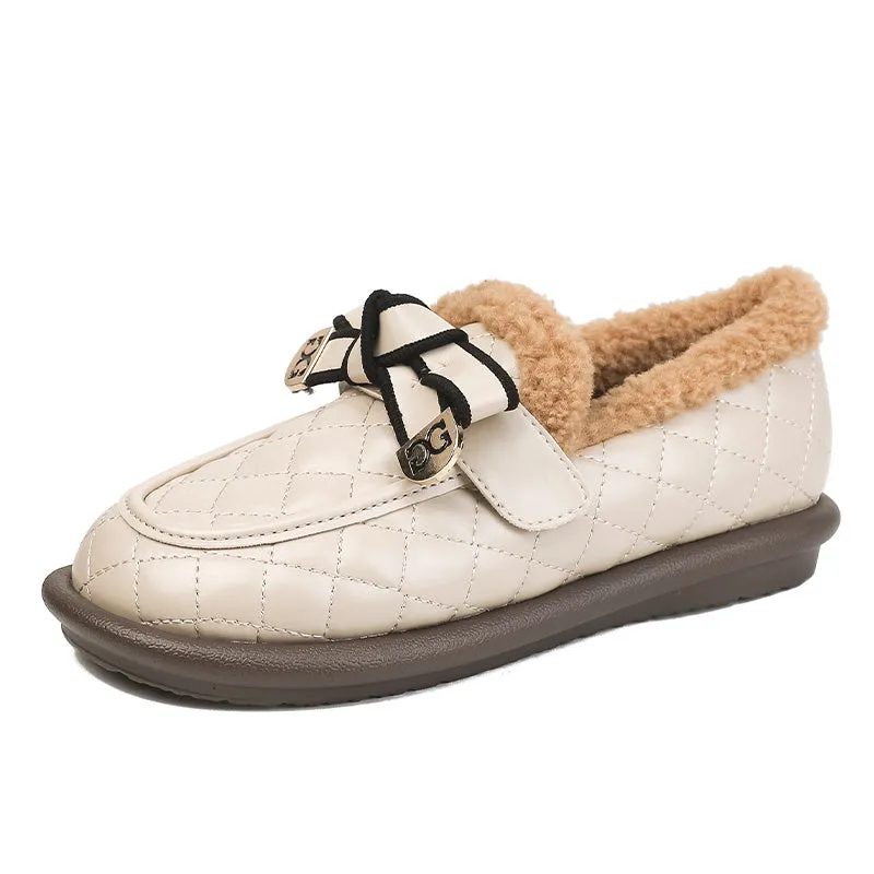 Women Casual Fashion Furred Flat Casual Shoes