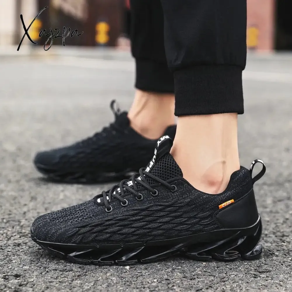 Xajzpa - Men's sneakers running shoes new fashion shock absorption soft comfortable breathable casual running men's trend shoes