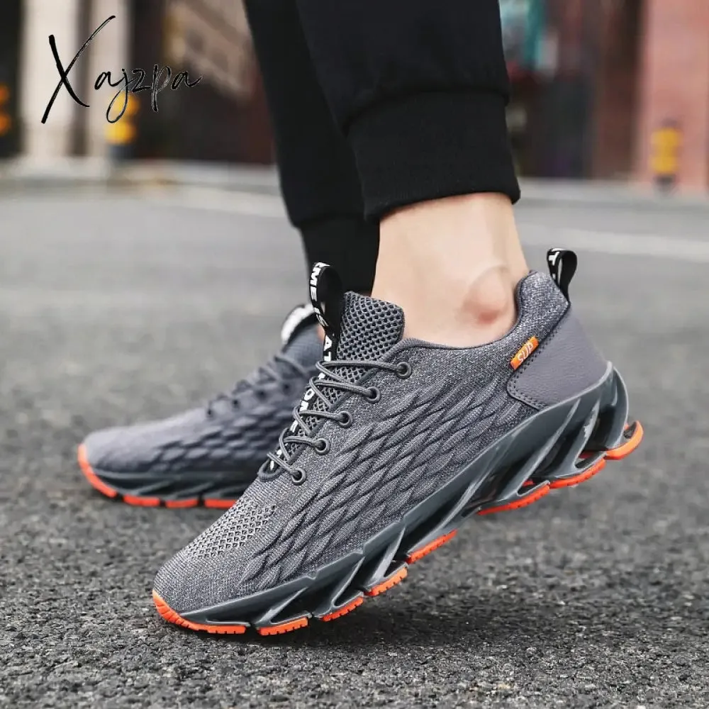 Xajzpa - Men's sneakers running shoes new fashion shock absorption soft comfortable breathable casual running men's trend shoes